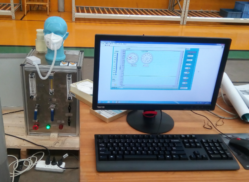 口罩吸氣阻力、呼吸阻力測試臺|防護口罩呼吸阻力檢測儀
