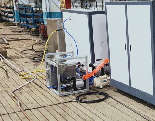 船用管路打水壓測(cè)試臺(tái)在渤海某船廠完成運(yùn)行交付!